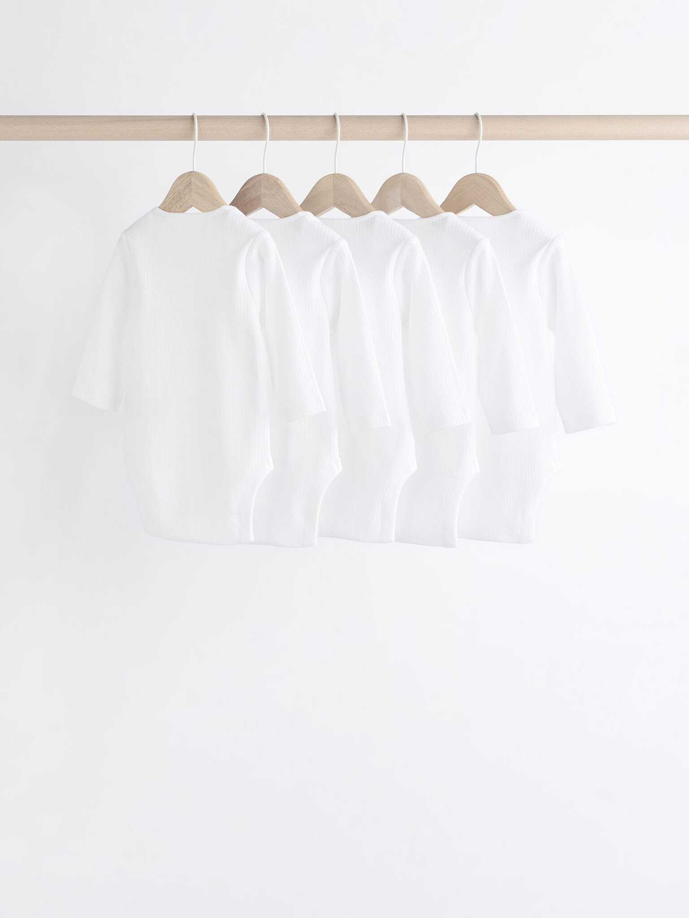 Боди с длинным рукавом для малышей Next B79-071, 5 шт., Белый