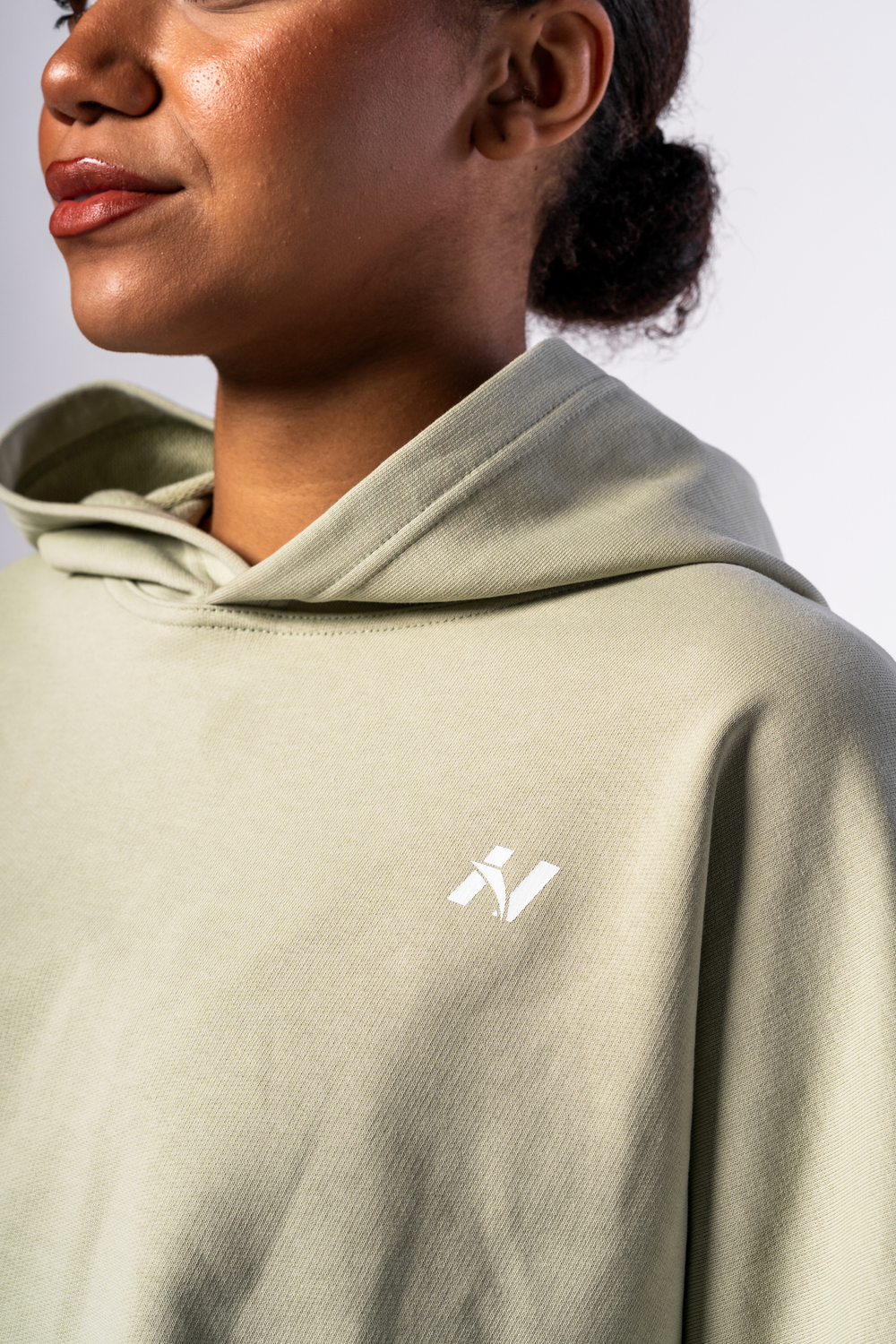 Худи Oversized Hoodie OWN YOUR POWER 433 Зеленый