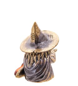 AM-3537 Наперсток «Баба Яга с магнитом» (латунь, янтарь)