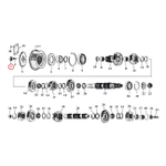 Гайка ведущего шкива 93-06 Softail, FLT; 93-05 Dyna; 93-21 XL; 08-12 XR1200