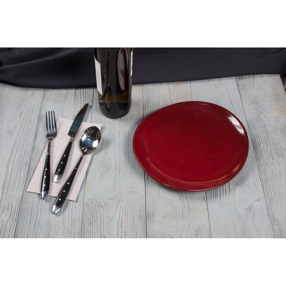 Блюдо овальное 25*22,5*2,4 см Evolution Dark Red P.L. Proff Cuisine [1]