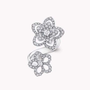 Кольцо Graff Wild Flower Double Diamond Ring