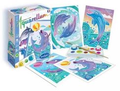 Акварель мини - Дельфины