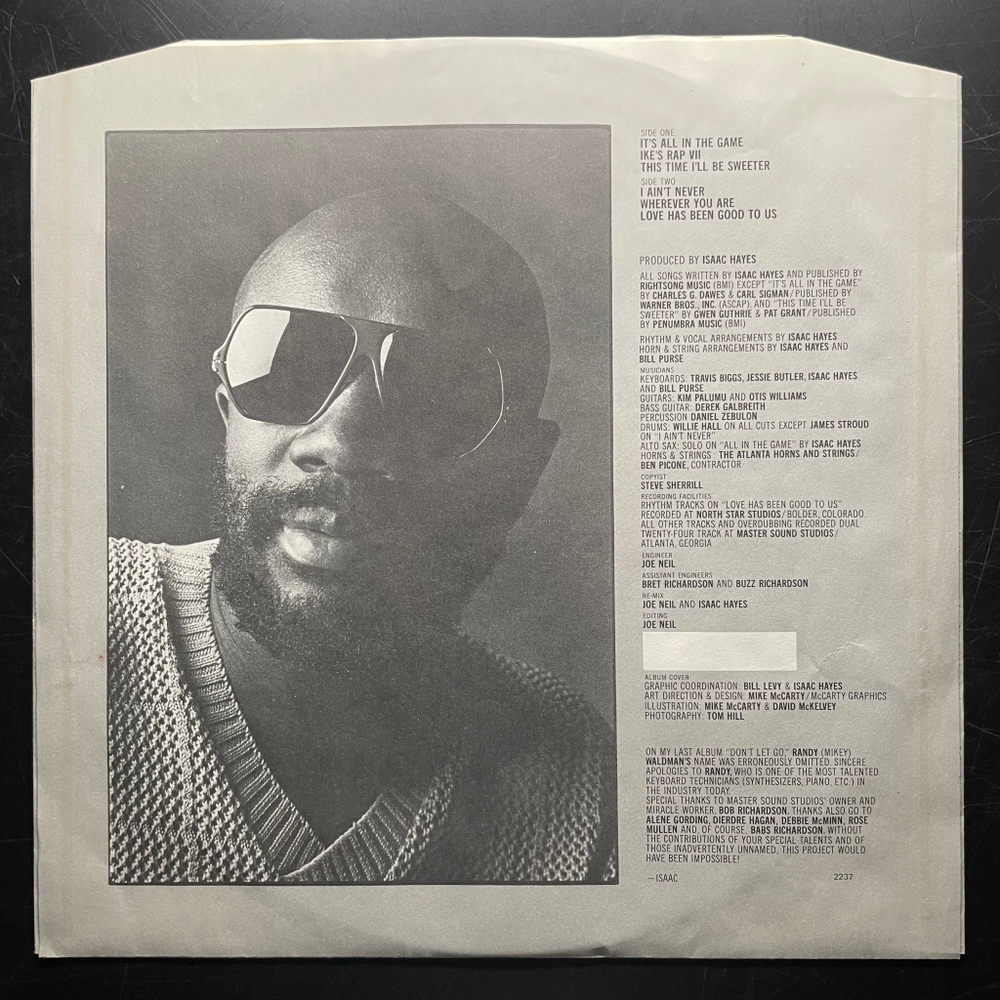 Isaac Hayes ‎– And Once Again (Скандинавия 1980г.)