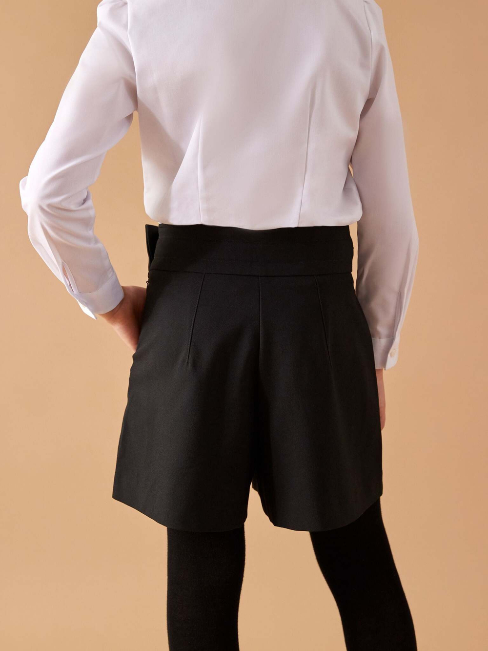 Шорты школьные для девочки Next M27-448, Черный