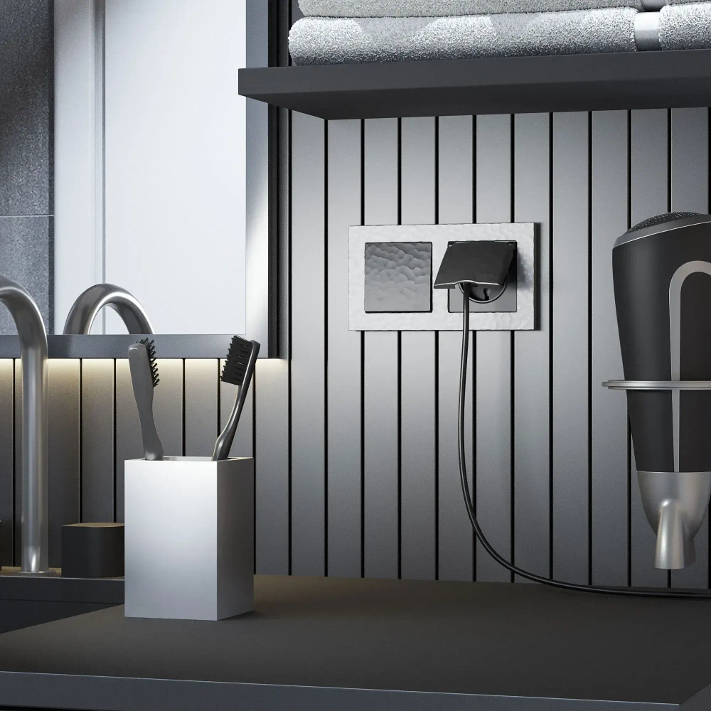 Клавиша для выключателя перекрестного (черный) W1219008