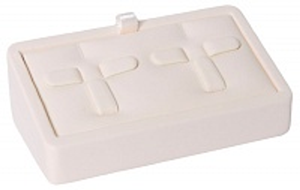 Подставка для 2 гарнитуров/кубик наклонный/выним.вкладыш/6 язычков/4 прорези/петелька/кармашек