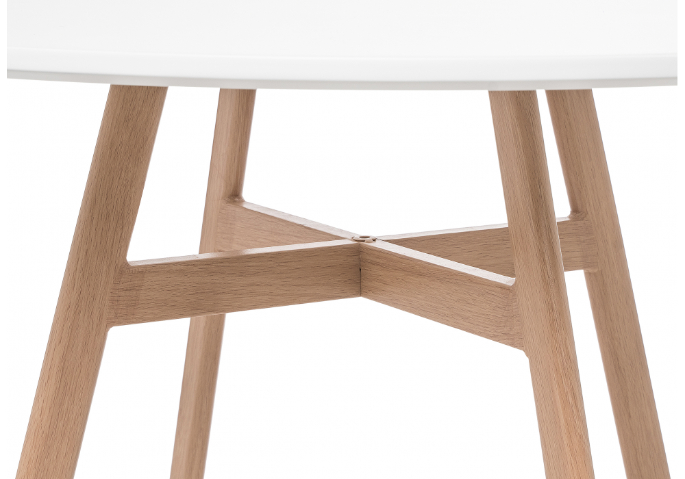 Стол деревянный Woodville Skandi 90 белый