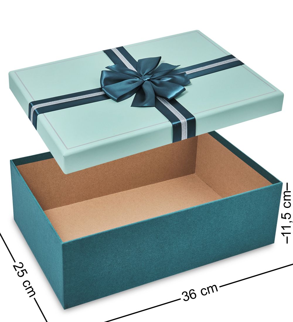 WF-179-A Набор коробок из 3 шт, бирюзовый/изумрудный