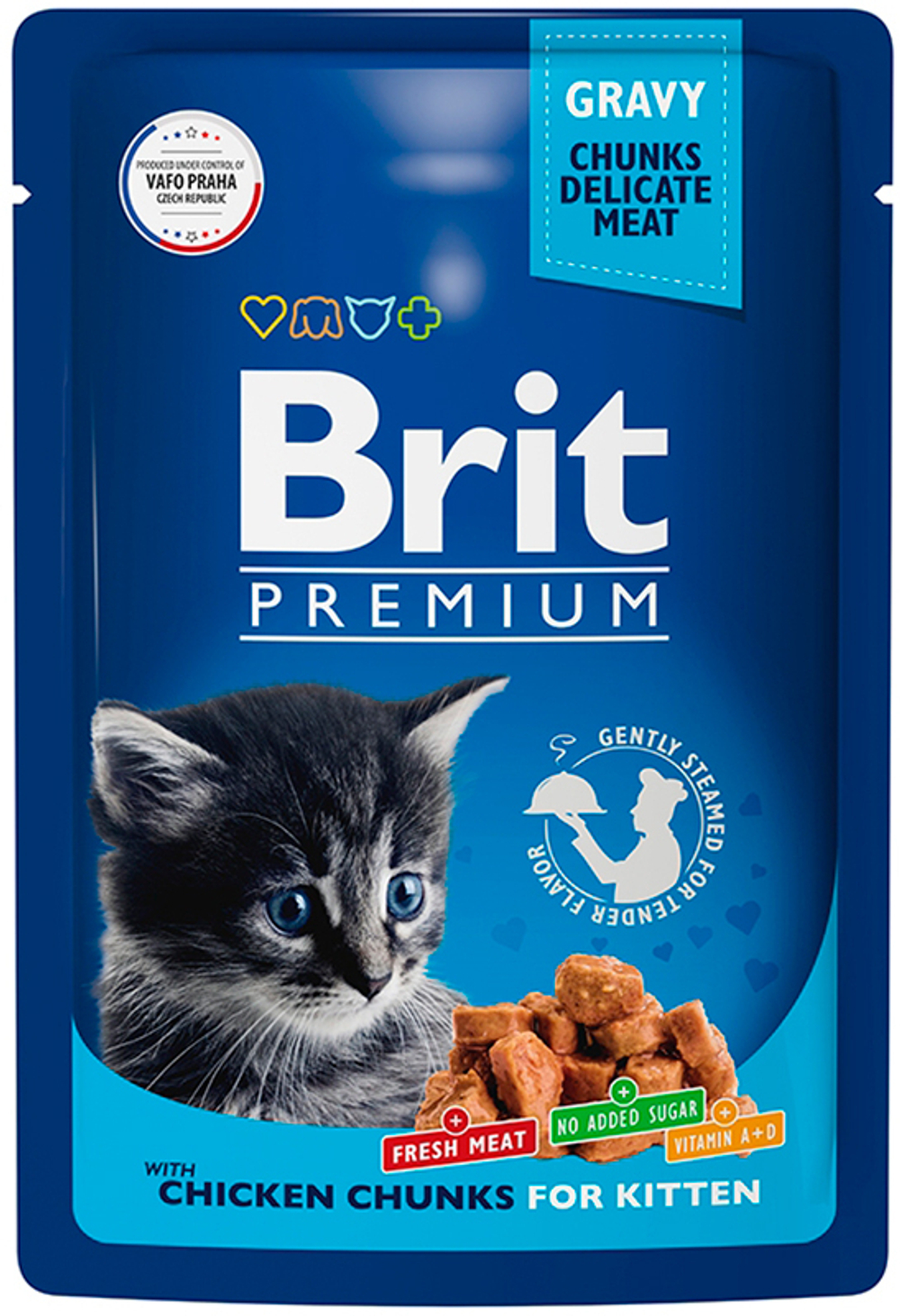 Консервы BRIT Premium для котят, цыпленок, 85 г