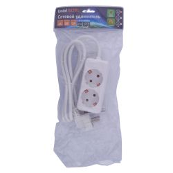 S-GCU2-1.5 WHITE Удлинитель серии Ultra. шнур 1.5м.. 2 гнезда. 16A. с-з. Белый. TM Uniel