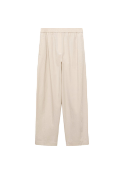 Брюки из хлопка со сборкой на поясе