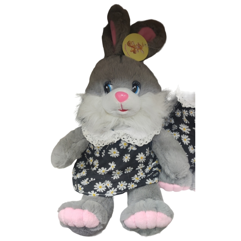 Мягкая игрушка "Кролик, Зайка в цветочном платье" 28/ 38/ 48см