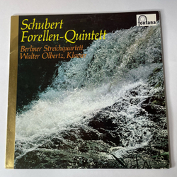 Винтажная виниловая пластинка LP Schubert Шуберт Walter Olbertz, Karl Suske, Schubert Forellen Quintett Berliner Streichquartett (Нидерланды 1972)