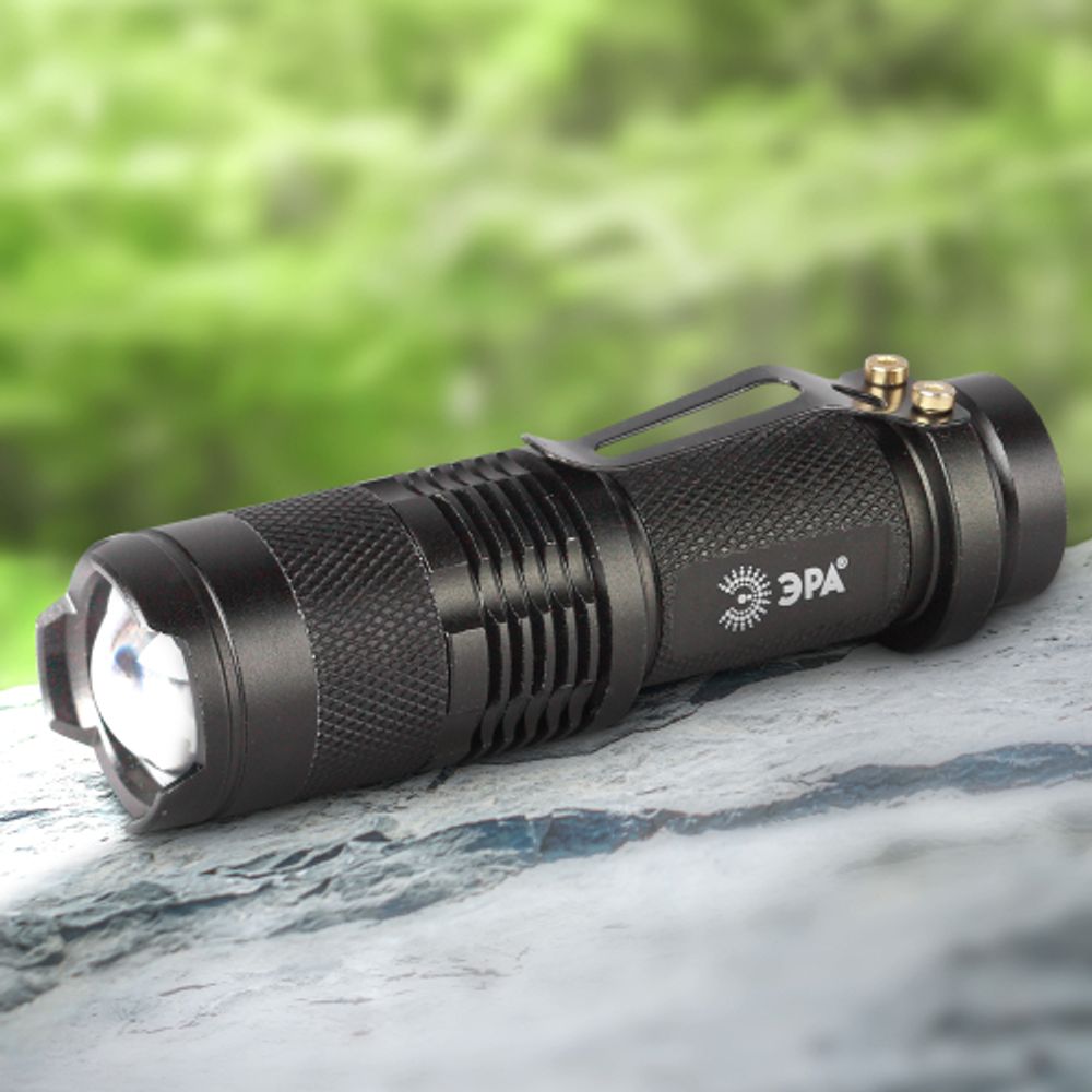 Светодиодный фонарь ЭРА UB-602 Компакт ручной на батарейках алюминиевый | Универсальные  фонари