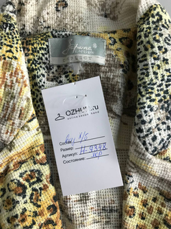 Жакет с оригинальным принтом, маркировка 164-96-104, визуально на 48 размер