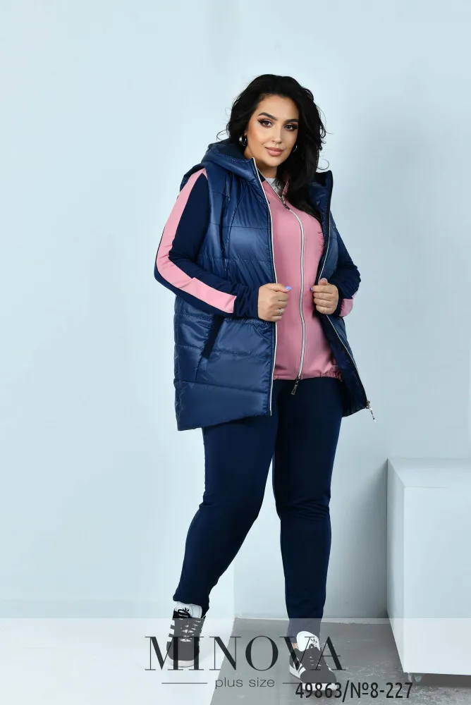 Костюм 8-227-фреза-синий Minova