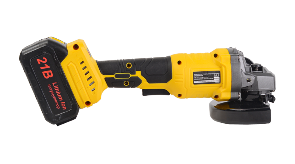 Углошлифовальная машина аккумуляторная Eurolux АУШМ-21Li/125 (в комплекте 2 АКБ и ЗУ) в кейсе