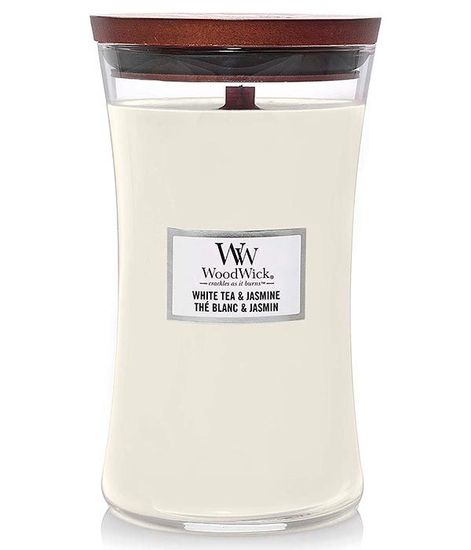Белый чай и жасмин, ароматическая свеча, WoodWick