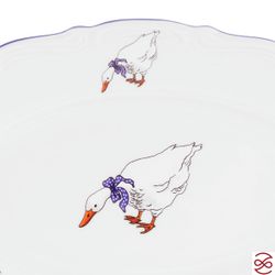 Блюдо овальное плоское Repast 22 см Гуси