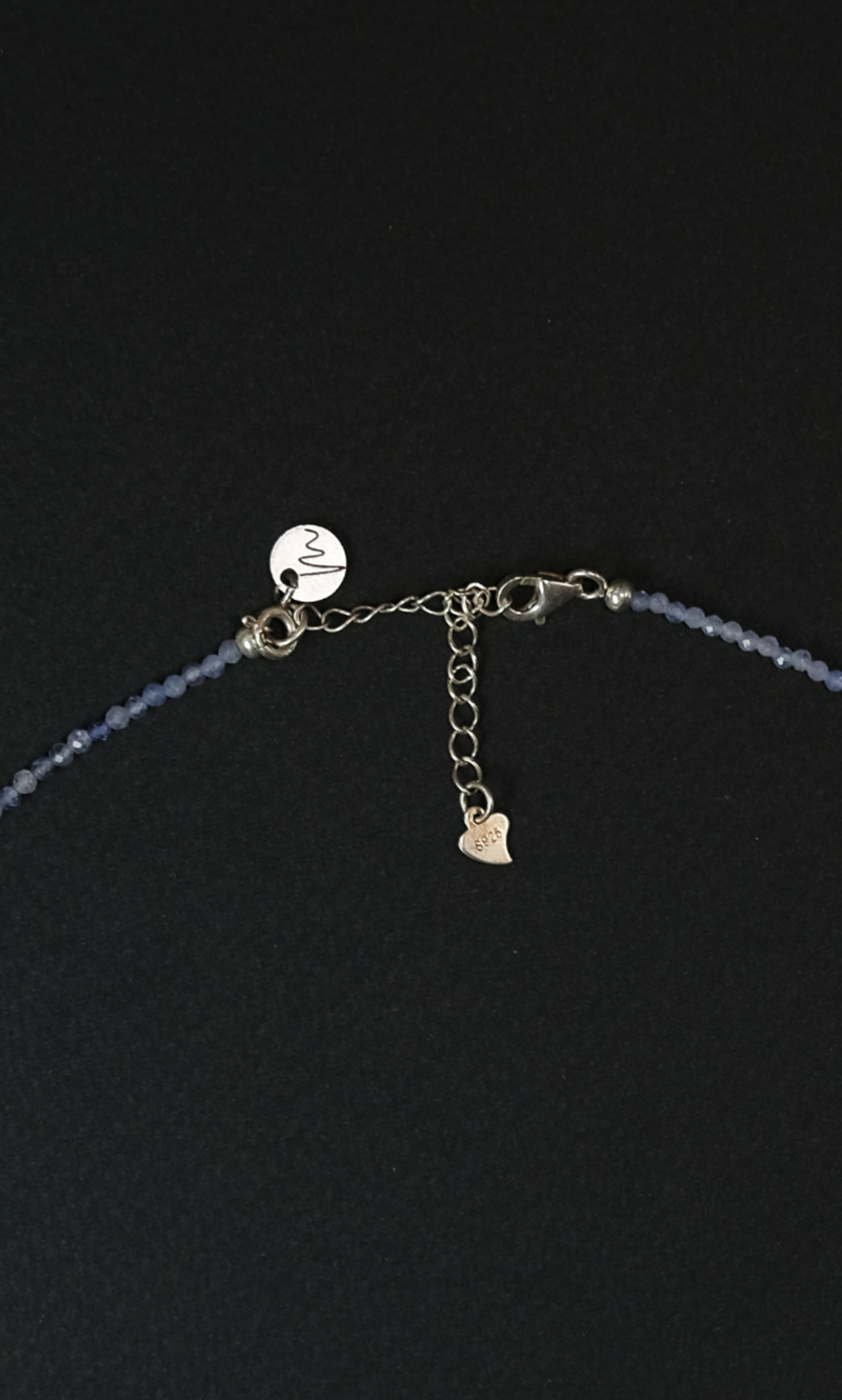 Цепочка "Memo about Finance" из танзанита на замочке 47-54 см