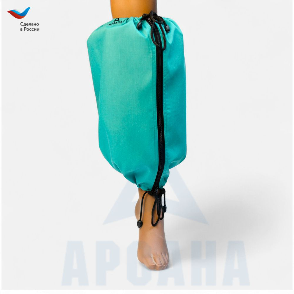 Чехол на аппарат внешней фиксации (Илизарова и др.) на голени (без полуколец). Легкий (хлопок + полиэстер), с открытой стопой./ ГО-17.