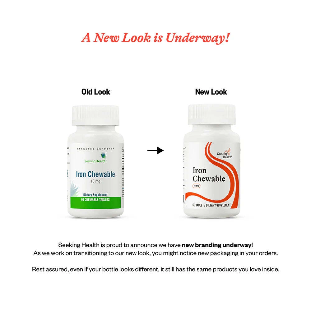 Iron Chewable 60 tablets Seeking Health