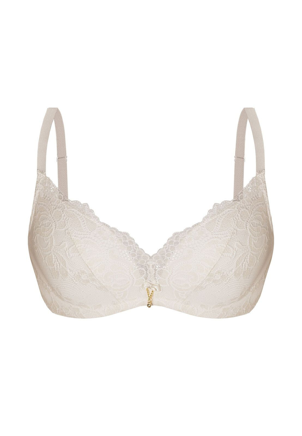 Супер пуш-ап бюстгальтер Ksenia без косточек (Размер: 80D) (Цвет: кремовый)