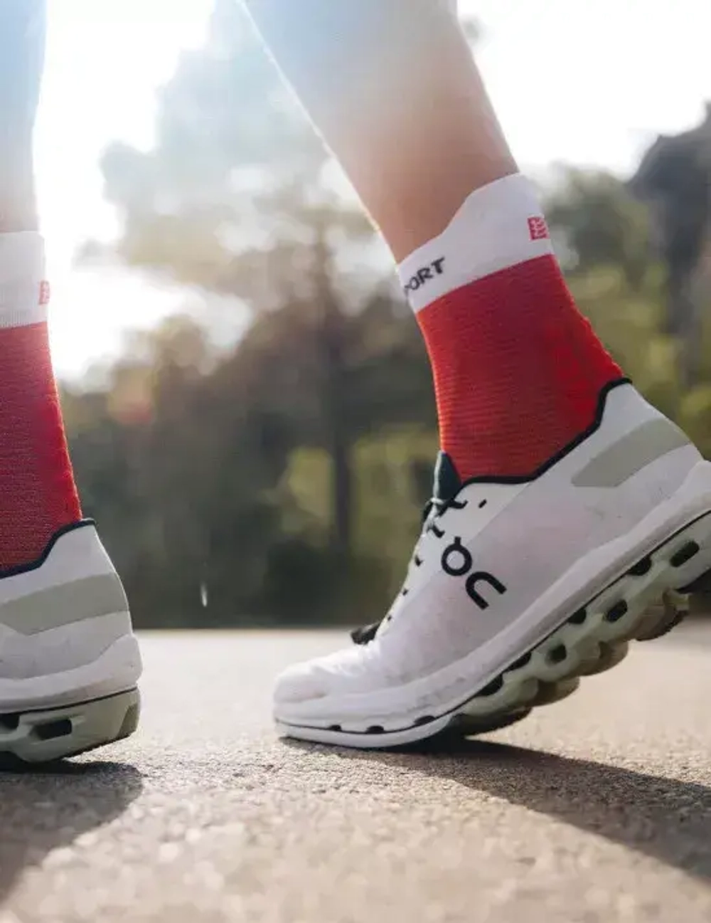 Носки V4 Run Hi Red White