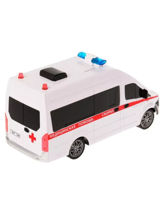 Игрушечный транспорт на р/у Скорая помощь звук свет 21,5 см