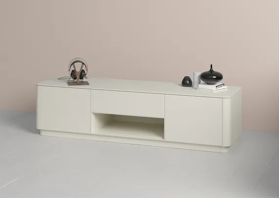 Тумба Tammi под ТВ ширина 180 см (молочный)