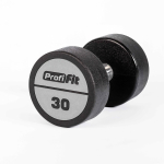 Гантельный ряд полиуретановый (шаг 2,5 кг, 5 пар) PROFI-FIT 27,5-37,5 кг
