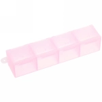 Таблетница - органайзер 4 ячейки «VOSTOKDOM», микс три цвета, 10*2.5*2см