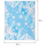 Украшение для окон и стекла ЗОЛОТАЯ СКАЗКА "Морозные узоры 2", 30х38 см, ПВХ, 591224