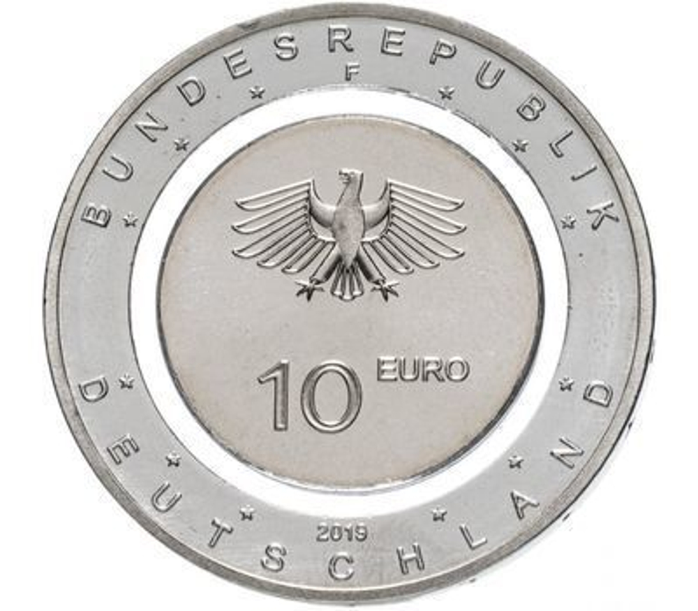10 евро. Парашют Парашютист Воздух в движении (G). Германия. 2019 год.