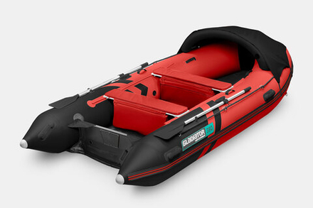 Надувная лодка (НДНД) GLADIATOR E380PRO красно-черный