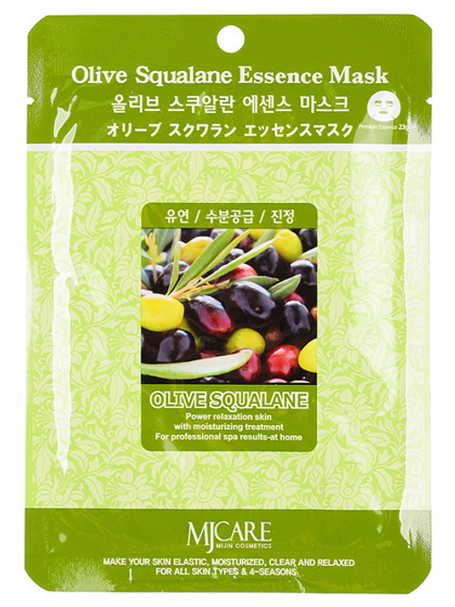 [MIJIN] Olive Squalane Essence Mask - Маска тканевая для лица Олива, 23 гр