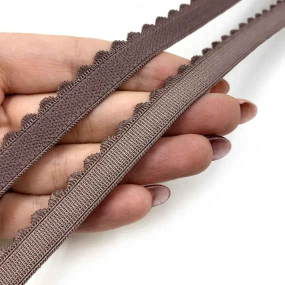 Резинка отделочная кофе 12 мм (цв. 738), 605/12