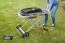 Портативный газовый гриль Weber Traveler, 1 горелка, чёрный