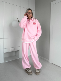 Костюм спортивный с поло воротом