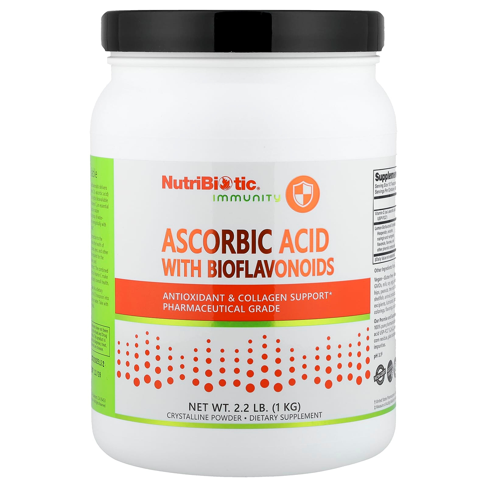 NutriBiotic, Immunity, аскорбиновая кислота с биофлавоноидами, 1 кг (2,2 фунта)
