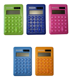Калькулятор карманн. 8разряд. батар.AG10, пласт.корп. 120х80мм, 5цв. в ассорт. (Mazari)