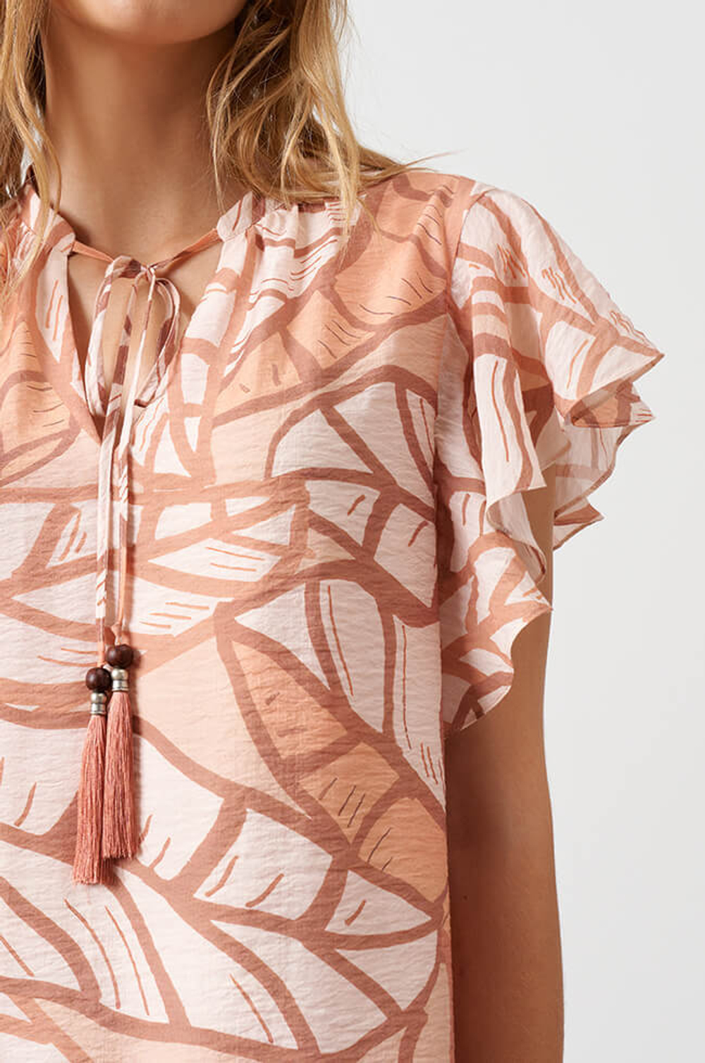 51565 Платье женское (персиковый принт)