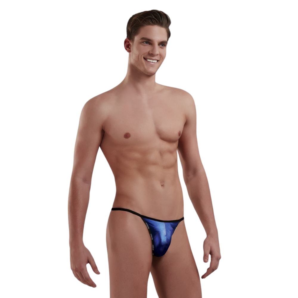 Мужские трусы стринги синий металлик Doreanse ROYAL BLUE 1326