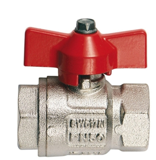 Кран шаровый 25 (1") ВВ, бабочка (Италия)