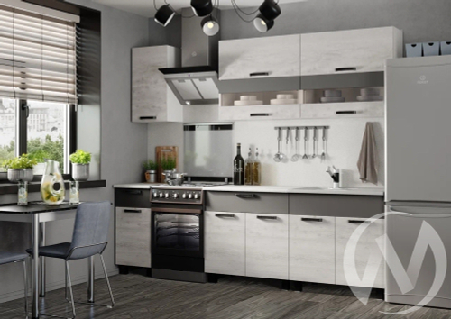 Кухня Дакота 2;0 (бетон пайн/графит)