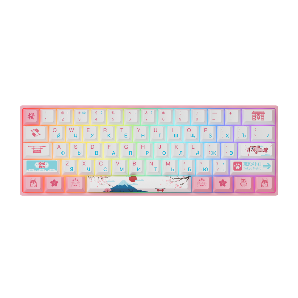 AKKO 3061S World Tour Tokyo R2/RGB/Hot Swap/V3 Pro Cream Yellow Switch(OEM)