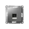 Розетка компьютерная AtlasDesign RJ45 кат.6A механизм сталь SE ATN000986