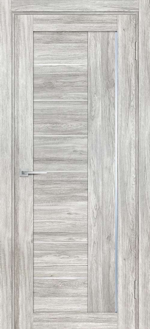 Дверь PSL-17 / Цвет Сан-ремо серый / белый сатинат / Двери PROFILO PORTE
