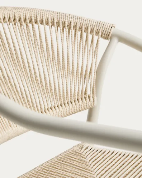 Комплект садовой мебели Brela стол и 6 стульев Livadia из алюминия цвета экрю